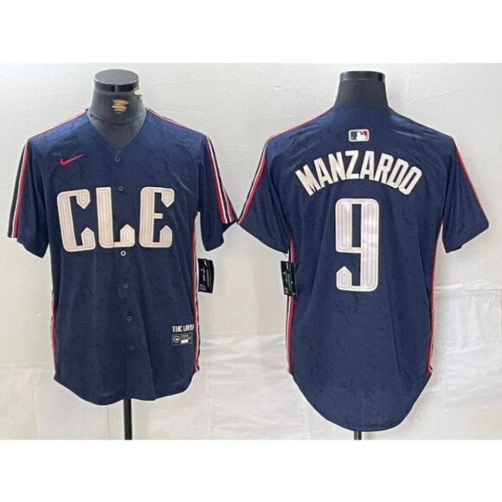 Mens Kids  Kyle Manzardo Navy Stitched Jersey